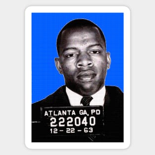 JOHN LEWIS (Atlanta Mugshot 1963) Sticker